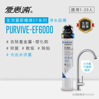【愛惠浦】櫥下型 PURVIVE-EF6000大流量 不鏽鋼龍頭 生飲淨水器