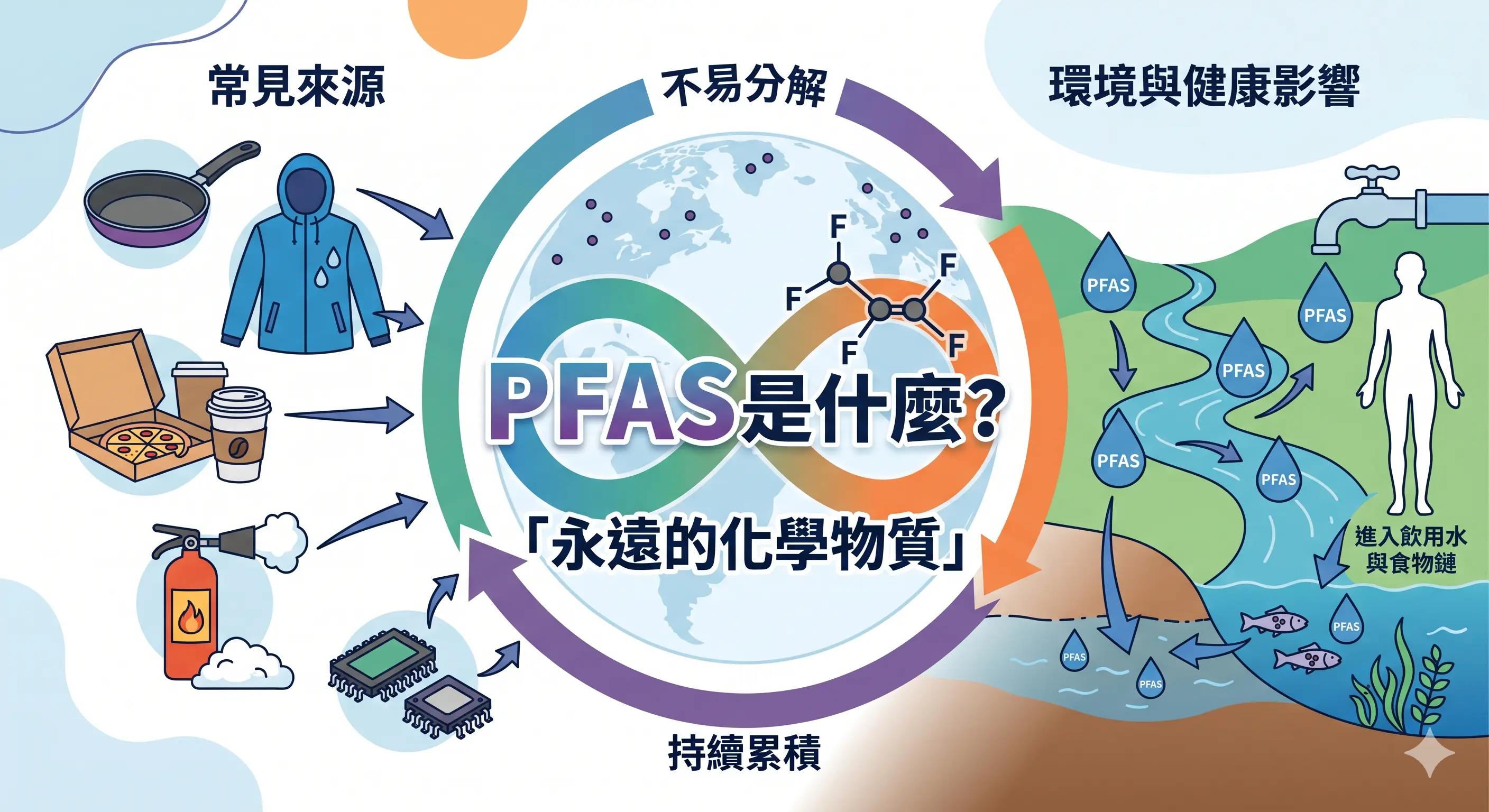 PFAS是什麼？為何叫做永遠的化學物質？常見的來源物品